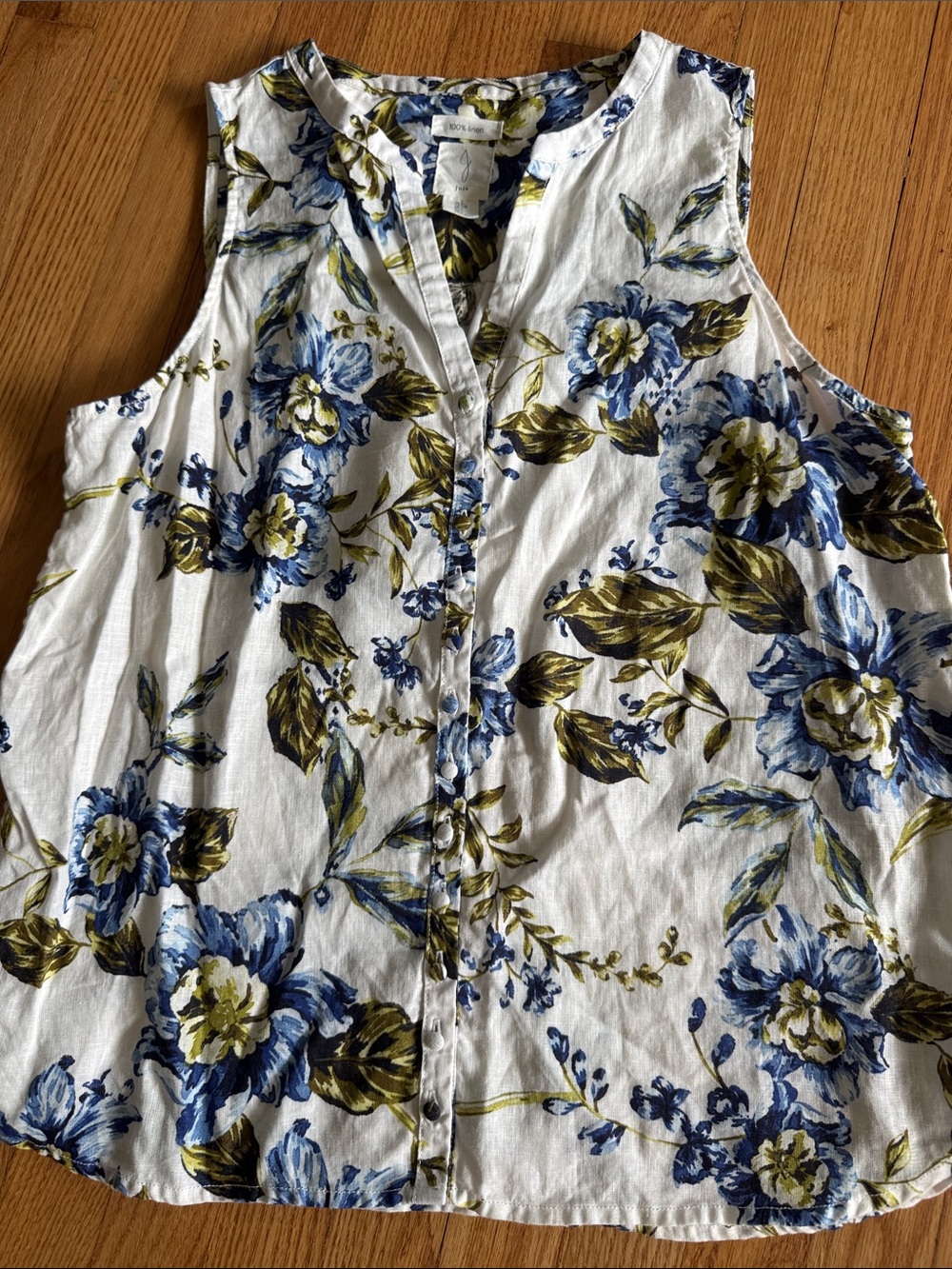 Joie floral linen top